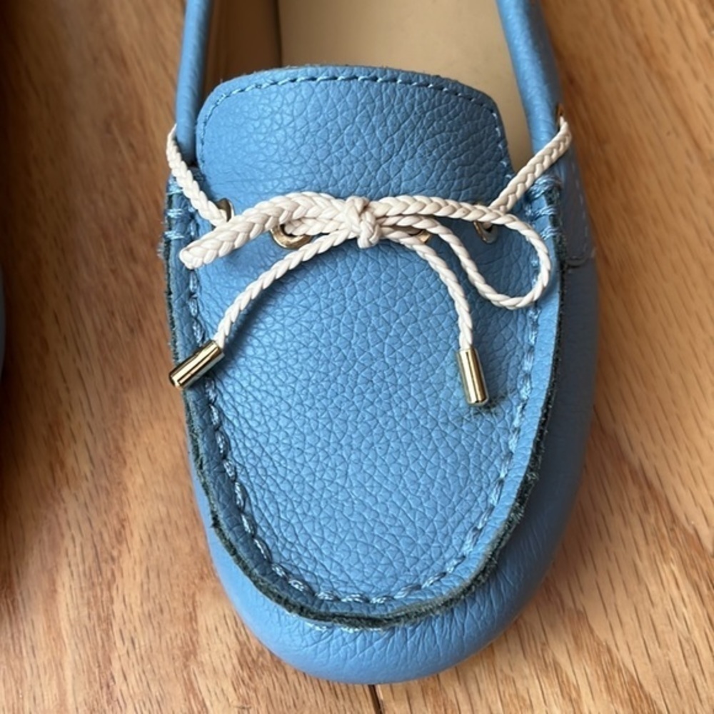 New Talbots leather blue driving loafers 6.5​ - Picture 4 of 9